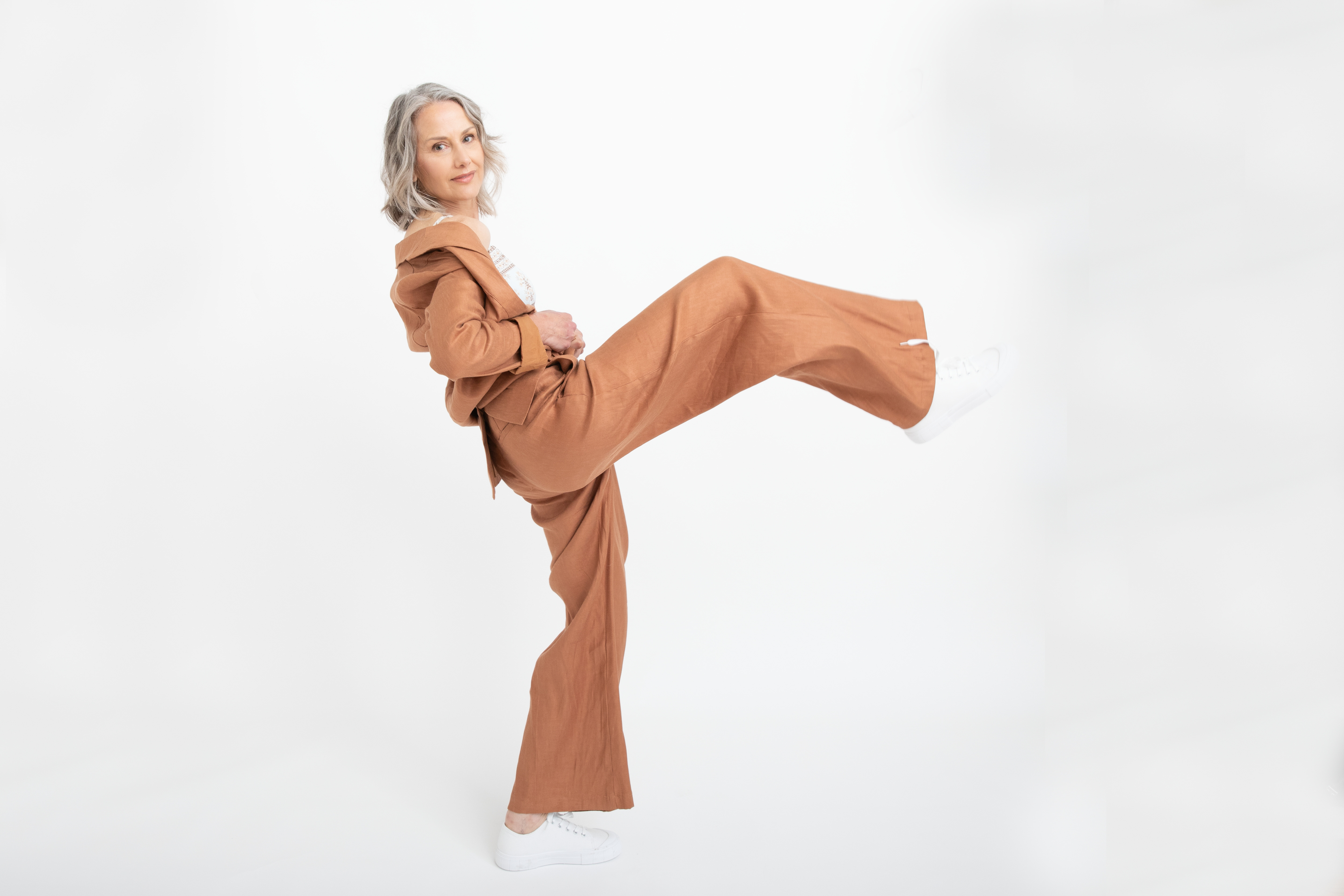 Gab and Layla at home in the nursery